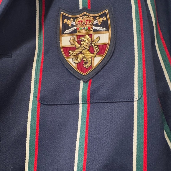 Striped Blazer with Crest - Picture 7 of 7